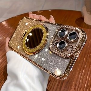 Diamond Mirror Magnetic iPhone Case for IPhone Pro Max to 16