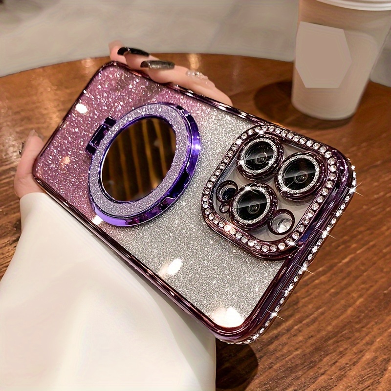 Diamond Mirror Magnetic iPhone Case for IPhone Pro Max to 16 - Image 9